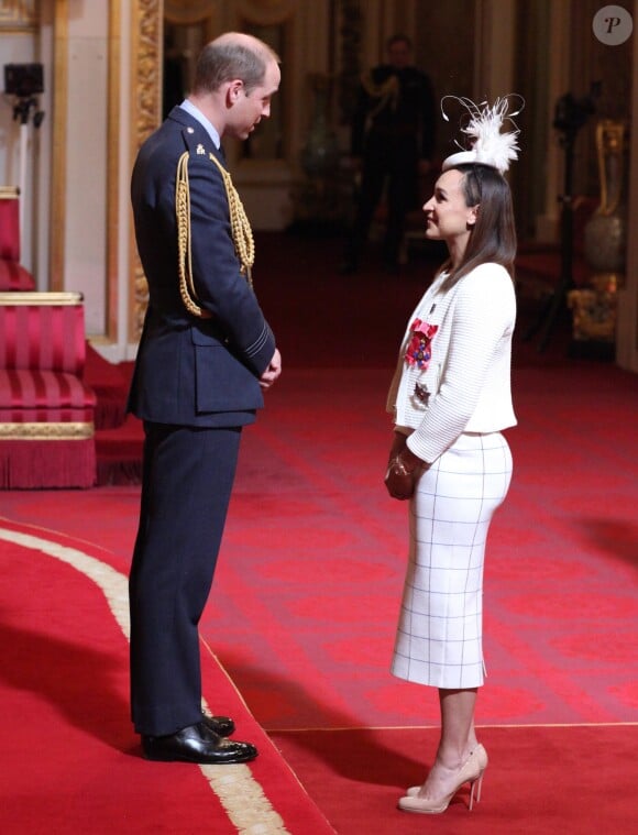 Jessica Ennis-Hill a été décorée (Dame Commandeur) dans l'ordre de l'empire britannique par le prince William lors d'une cérémonie à Buckingham Palace le 19 avril 2017.