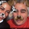 Ayem Nour et son papa - Snapchat, avril 2017
