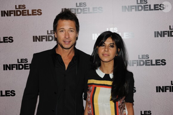 Archive - Stephane Rousseau et sa compagne Reem Kherici lors de l'avant-premiere des Infideles a Paris le 14 fevrier 2012