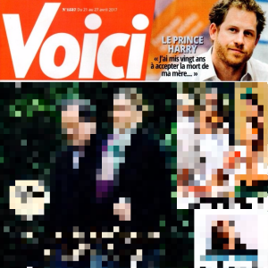 Couverture du magazine "Voici" en kiosques le 21 avril 2017