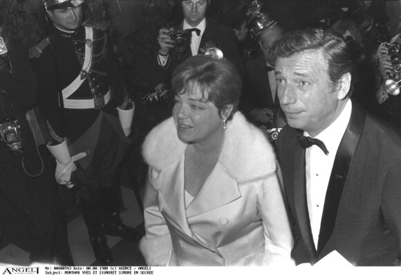 Yves Montand et Simone Signoret à Paris en 1967