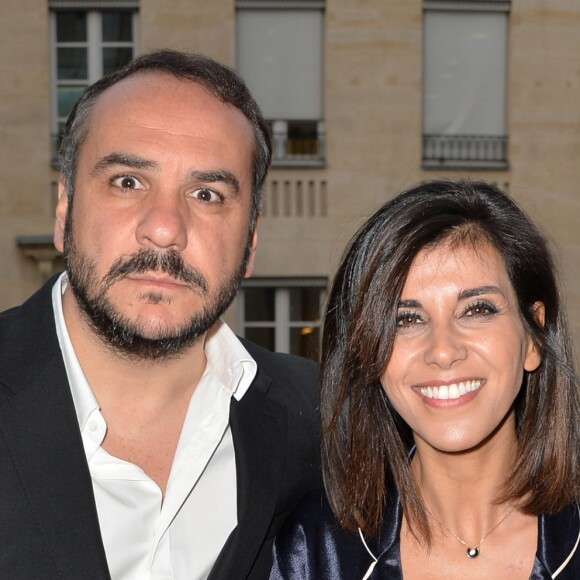 François-Xavier Demaison et Reem Kherici lors de l'avant-première du film "Jour J" au cinéma Gaumont-Opéra à Paris, France, le 24 avril 2017. © Veeren/Bestimage