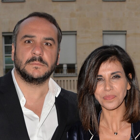 François-Xavier Demaison et Reem Kherici lors de l'avant-première du film "Jour J" au cinéma Gaumont-Opéra à Paris, France, le 24 avril 2017. © Veeren/Bestimage