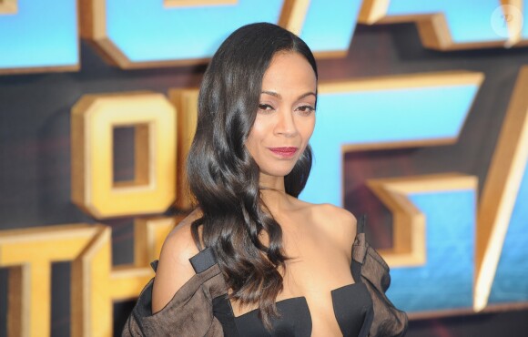Zoe Saldana à la première du film ‘Les Gardiens de la Galaxie Vol. 2' à Londres, le 24 avril 2017