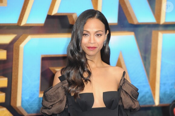 Zoe Saldana à la première du film ‘Les Gardiens de la Galaxie Vol. 2' à Londres, le 24 avril 2017