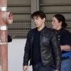 Doublure de Tom Cruise, Sean Francis George - Tom Cruise tourne une scène du prochain épisode de Mission Impossible 6 quai Austerlitz à Paris le 24 avril 2017.