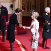 Laura Kenny (née Trott) a reçu les insignes de commandeur dans l'ordre de l'empire britannique (CBE) des mains de la princesse Anne, le 25 avril 2017 au palais de Buckingham à Londres.