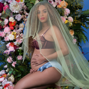 Beyoncé annonçant être enceinte de jumeaux le 1er février 2017