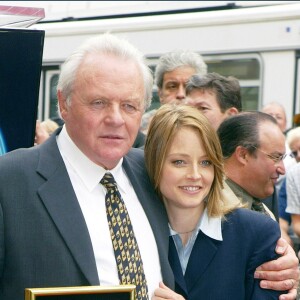 Anthony Hopkins et Jodie Foster à Hollywood le 25 septembre 2003.