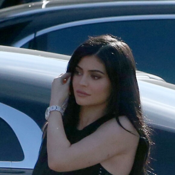 Kylie Jenner - La famille Kardashian se retrouvent pour fêter les 10 ans de leur émission de télé réalité 'Keeping Up With The Kardashians' à Los Angeles, le 27 avril 2017