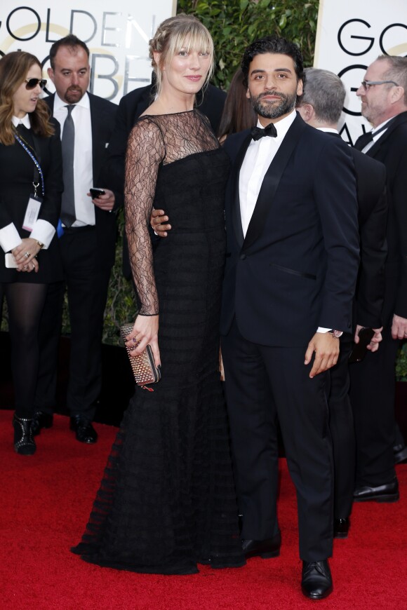 Oscar Isaac et sa compagne Elvira Lind - La 73ème cérémonie annuelle des Golden Globe Awards à Beverly Hills, le 10 janvier 2016. © Olivier Borde/Bestimage