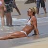 Exclusif - Britney Spears et sa mère Lynne se relaxent en vacances sur une plage à Kauai à Hawaii, le 10 avril 2017