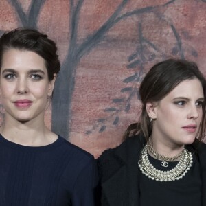 Charlotte Casiraghi et Juliette Maillot - Défilé Chanel, collection croisière 2018 au Grand Palais à Paris. Le 3 mai 2017.  © Olivier Borde/ Bestimage