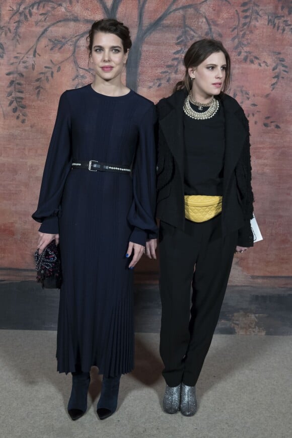 Charlotte Casiraghi et Juliette Maillot - Défilé Chanel, collection croisière 2018 au Grand Palais à Paris. Le 3 mai 2017.  © Olivier Borde/ Bestimage