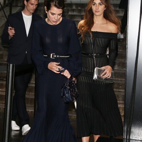 Charlotte Casiraghi et Alexia Niedzielski - Défilé Chanel, collection croisière 2018 au Grand Palais à Paris. Le 3 mai 2017. © Denis Guignebourg/Bestimage