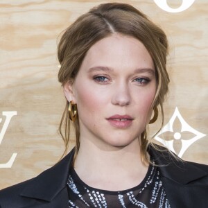 Léa Seydoux - Photocall - Cocktail du dîner de présentation de la nouvelle collection Vuitton "Masters, Les Grands Maîtres" en collaboration avec Jeff Koons au Louvre à Paris, le 11 avril 2017. © Olivier Borde/Bestimage