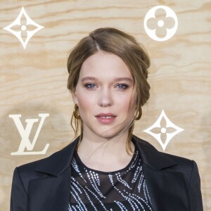 Léa Seydoux - Photocall - Cocktail du dîner de présentation de la nouvelle collection Vuitton "Masters, Les Grands Maîtres" en collaboration avec Jeff Koons au Louvre à Paris, le 11 avril 2017. © Olivier Borde/Bestimage