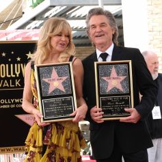 Goldie Hawn et son compagnon Kurt Russell reçoivent leurs étoiles sur le Walk of Fame au 6201 Hollywood blvd à Hollywood, le 4 mai 2017  Goldie Hawn at Hawn-Russell double Walk of Fame ceremony held at 6201 Hollywood blvd. May 4, 201704/05/2017 - Hollywood