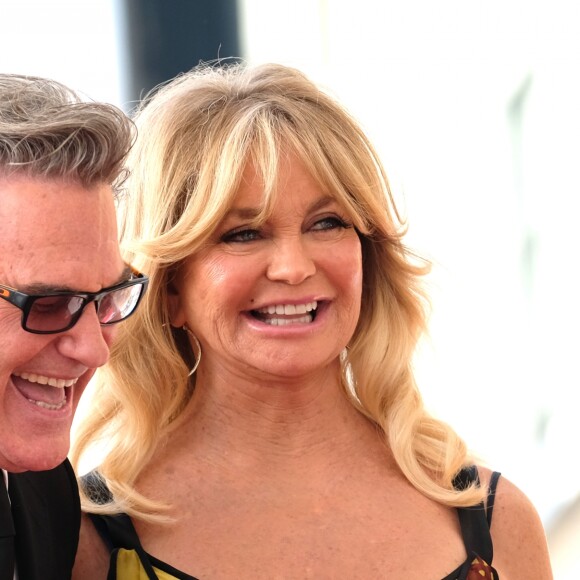 Goldie Hawn et son compagnon Kurt Russell reçoivent leurs étoiles sur le Walk of Fame au 6201 Hollywood blvd à Hollywood, le 4 mai 2017