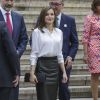 Le roi Felipe VI et la reine Letizia d'Espagne ont inauguré le 4 mai 2017 à la Bibliothèque Nationale d'Espagne à Madrid une exposition consacrée aux Trésors manuscrits de l'Université de Salamanque dans le cadre des 800 ans de la faculté.