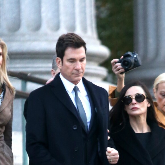 Demi Moore et Dylan McDermott sur le tournage du film "Blind" à New York. Le 17 novembre 2015