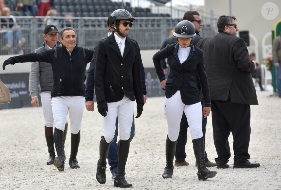 Guillaume Canet participe au 1er Jumping International du château de Versailles, France, le vendredi 5 mai 2017. © Giancarlo Gorassini/Bestimage