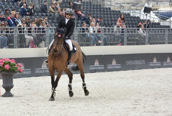 Guillaume Canet participe au 1er Jumping International du château de Versailles, France, le vendredi 5 mai 2017. © Giancarlo Gorassini/Bestimage