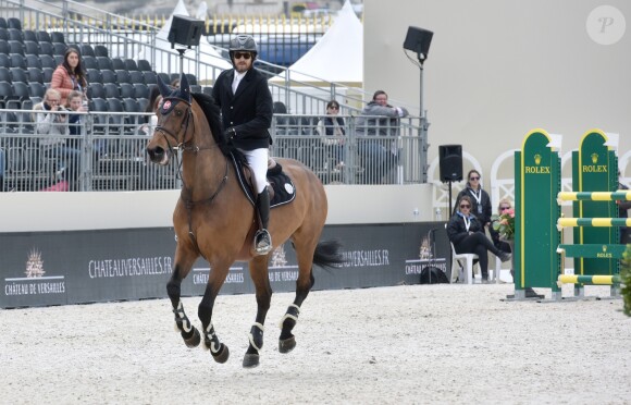 Guillaume Canet participe au 1er Jumping International du château de Versailles, France, le vendredi 5 mai 2017. © Giancarlo Gorassini/Bestimage