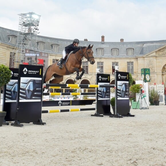 Eden Le Prevost lors du 1er Jumping International du château de Versailles, France, le vendredi 5 mai 2017. © Giancarlo Gorassini/Bestimage