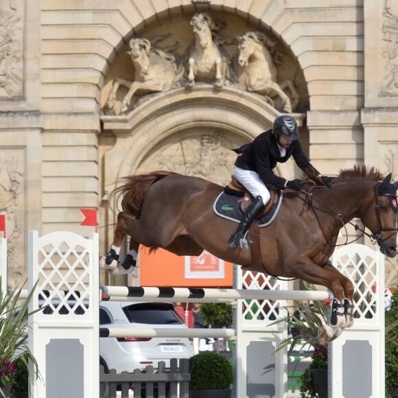 Guillaume Canet participe au 1er Jumping International du château de Versailles, France, le vendredi 5 mai 2017. © Giancarlo Gorassini/Bestimage