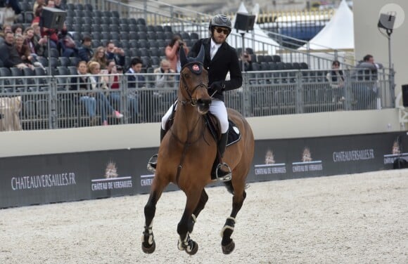 Guillaume Canet participe au 1er Jumping International du château de Versailles, France, le vendredi 5 mai 2017. © Giancarlo Gorassini/Bestimage