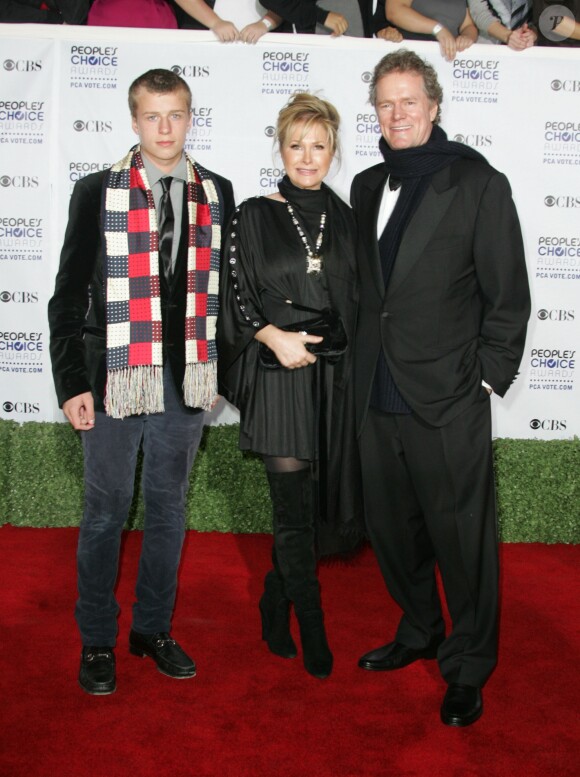 Rick, Kathy et leur fils Conrad Hilton à Los Angeles. Janvier 2009.