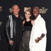 Vin Diesel, Jordana Brewster, Tyrese Gibson lors des ''2017 MTV Movie And TV Awards'' à Los Angeles, le 7 mai 2017.