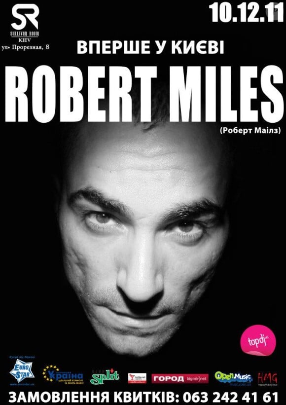 Robert Miles - Affiche promo pour un concert en 2011