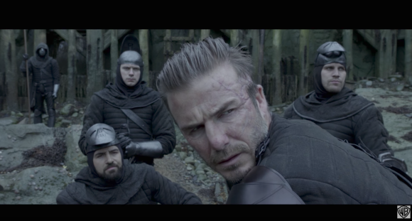David Beckham joue dans Le Roi Arthur : La légende d'Excalibur, le nouveau film de Guy Ritchie - Image extrait d'une vidéo publiée sur Youtube le 9 mai 2017