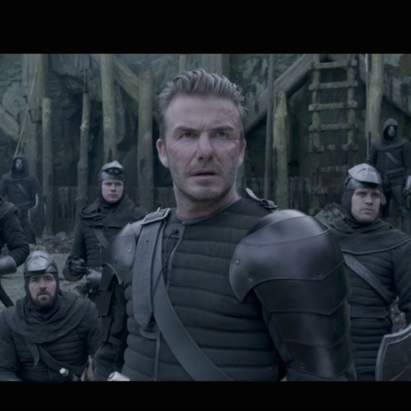 David Beckham joue dans Le Roi Arthur : La légende d'Excalibur, le nouveau film de Guy Ritchie - Image extrait d'une vidéo publiée sur Youtube le 9 mai 2017