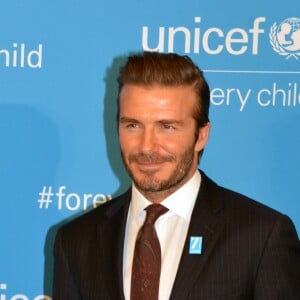 David Beckham à la Soirée de gala des 70 ans de l'UNICEF à New York le 12 décembre 2016.