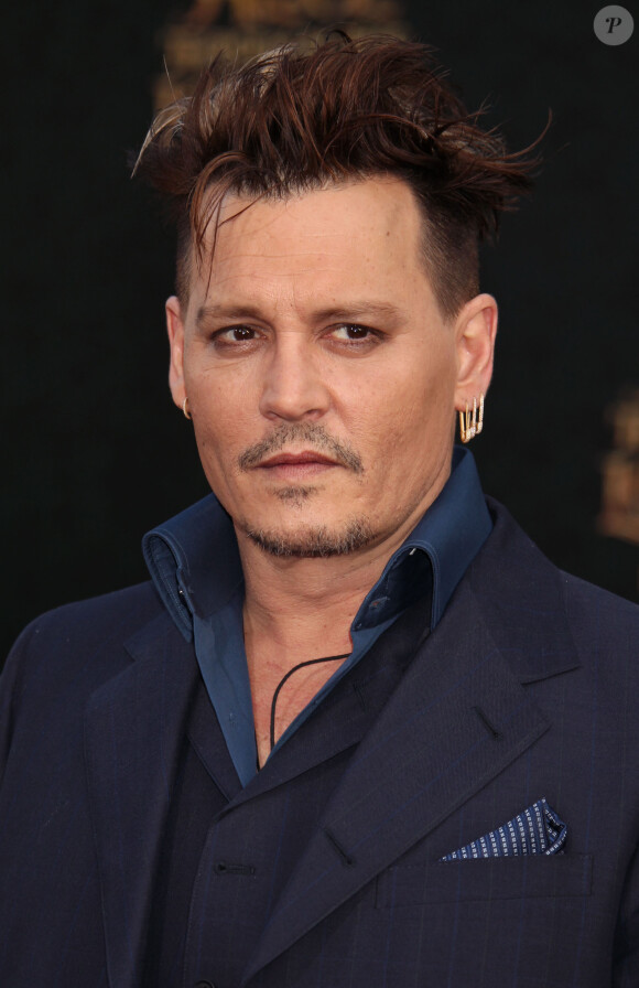 Johnny Depp à la première de "Alice de l'autre côté du miroir" au théâtre El Capitan à Los Angeles le 23 mai 2016.