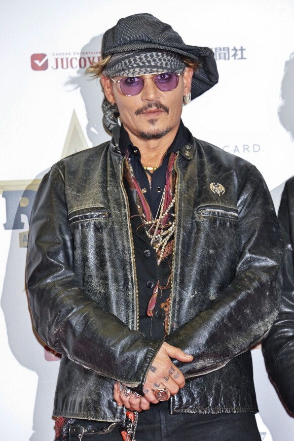 Johnny Depp lors des ''Classic Rock Awards 2016'' au Ryogoku Kokugikan à Tokyo, le 11 novembre 2016. © Future-Image via ZUMA Press/Bestimage