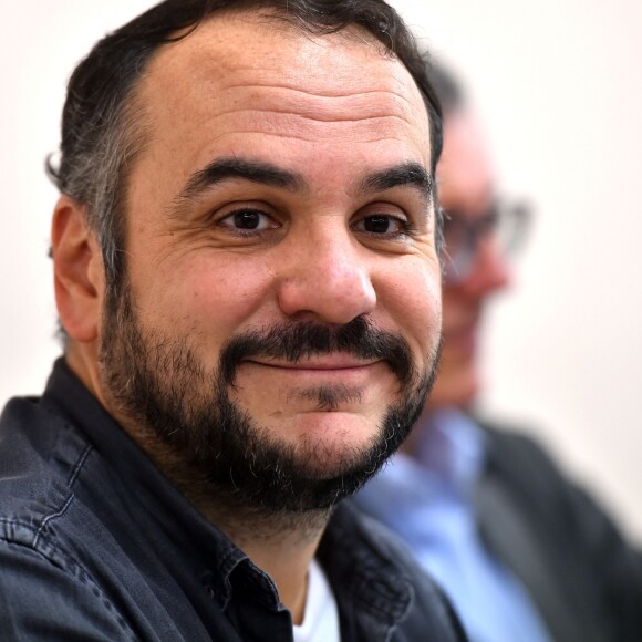 François-Xavier Demaison rencontre des lycéens de classe de 1ère S et de seconde Art du Spectacle du lycée Don Bosco à Nice le 10 octobre 2016