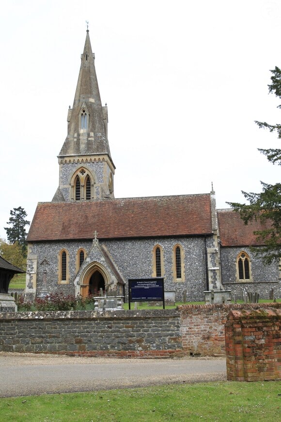 L'église St-Mark où vont se marier Pippa Middleton et James Matthews le 20 mai 2017. Les visiteurs ont déjà laissé plusieurs mots de félicitations dans le registre de l'église. Berskire, le 8 mai 2017.