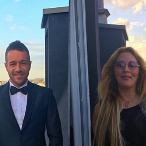 Loana et Phil Storm, amoureux, le 13 mai 2017 à Paris.