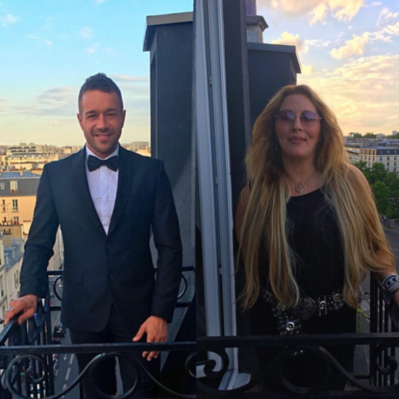 Loana et Phil Storm, amoureux, le 13 mai 2017 à Paris.