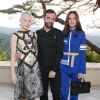 Michelle Williams, Nicolas Ghesquière et Jennifer Connelly assistent au défilé Louis Vuitton (collection prêt-à-porter croisière 2018) au Miho Museum. Kyoto, le 14 mai 2017.