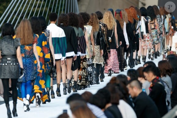 Défilé Louis Vuitton (collection prêt-à-porter croisière 2018) au Miho Museum. Kyoto, le 14 mai 2017.