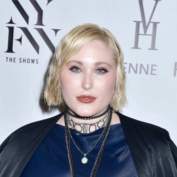 Hayley Hasselhoff au défilé de mode prêt-à-porter automne-hiver 2017/2018 "Vivenne Hu" à New York, le 12 février 2017. © CPA/Bestimage