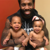 Antonio Cromartie, ici avec ses jumeaux Jynx et J'adore, et sa femme Terricka attendent en 2017 leur sixième enfant, le quatorzième du footballeur de la NFL. Photo Instagram 2017.