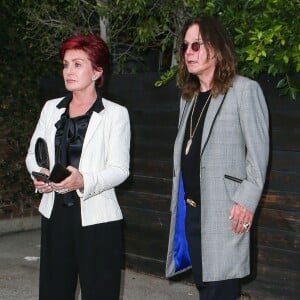 Sharon Osbourne et son mari Ozzy Osbourne - Arrivées au 15ème anniversaire de A-List à Los Angeles le 1er septembre 2015.