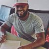 Nico Marley officialise la signature de son contrat avec l'équipe des Redskins (football américain). Instagram, le 17 mai 2017.