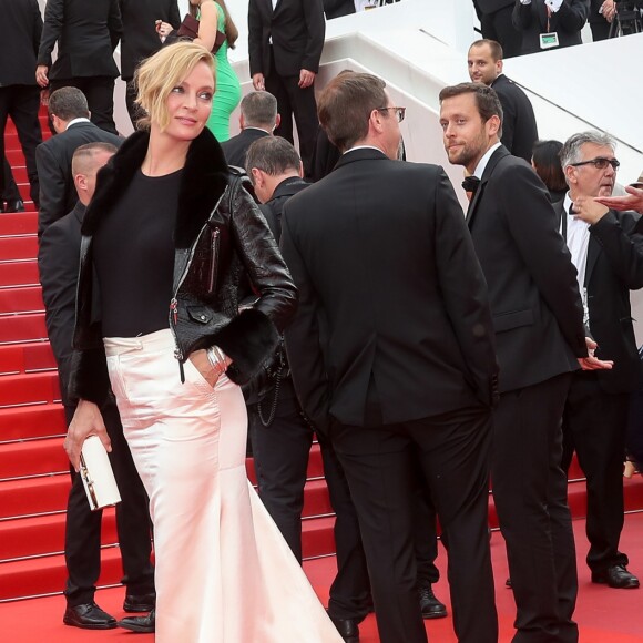 Uma Thurman - Montée des marches du film "Nelyubov" (Loveless) lors du 70ème Festival International du Film de Cannes. Le 18 mai 2017. © Borde-Jacovides-Moreau/Bestimage